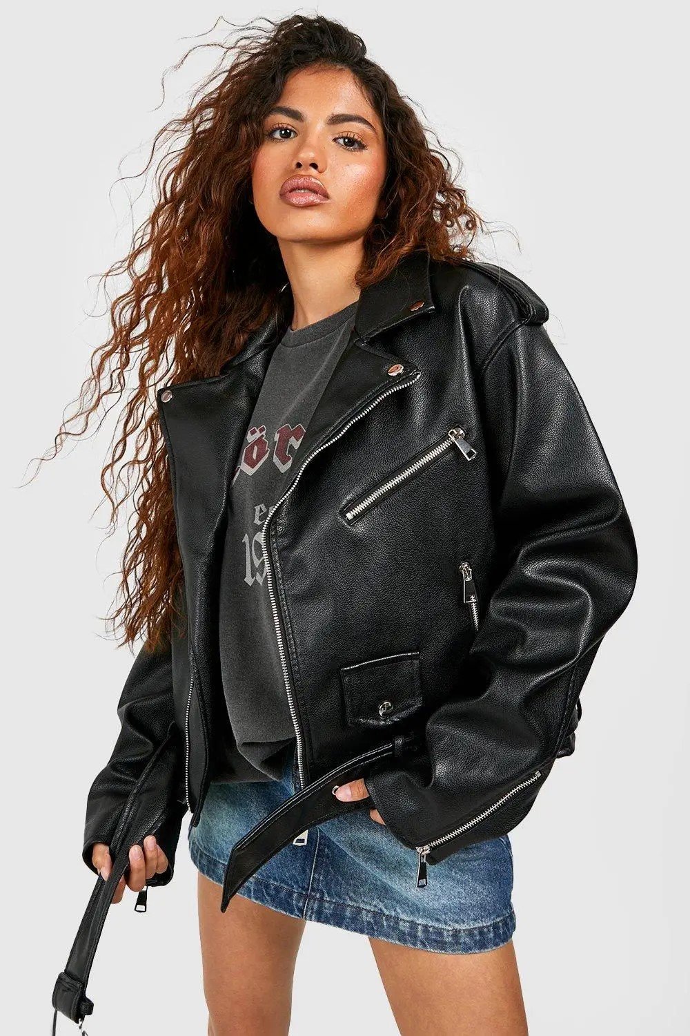 Veste de Motard Oversize
